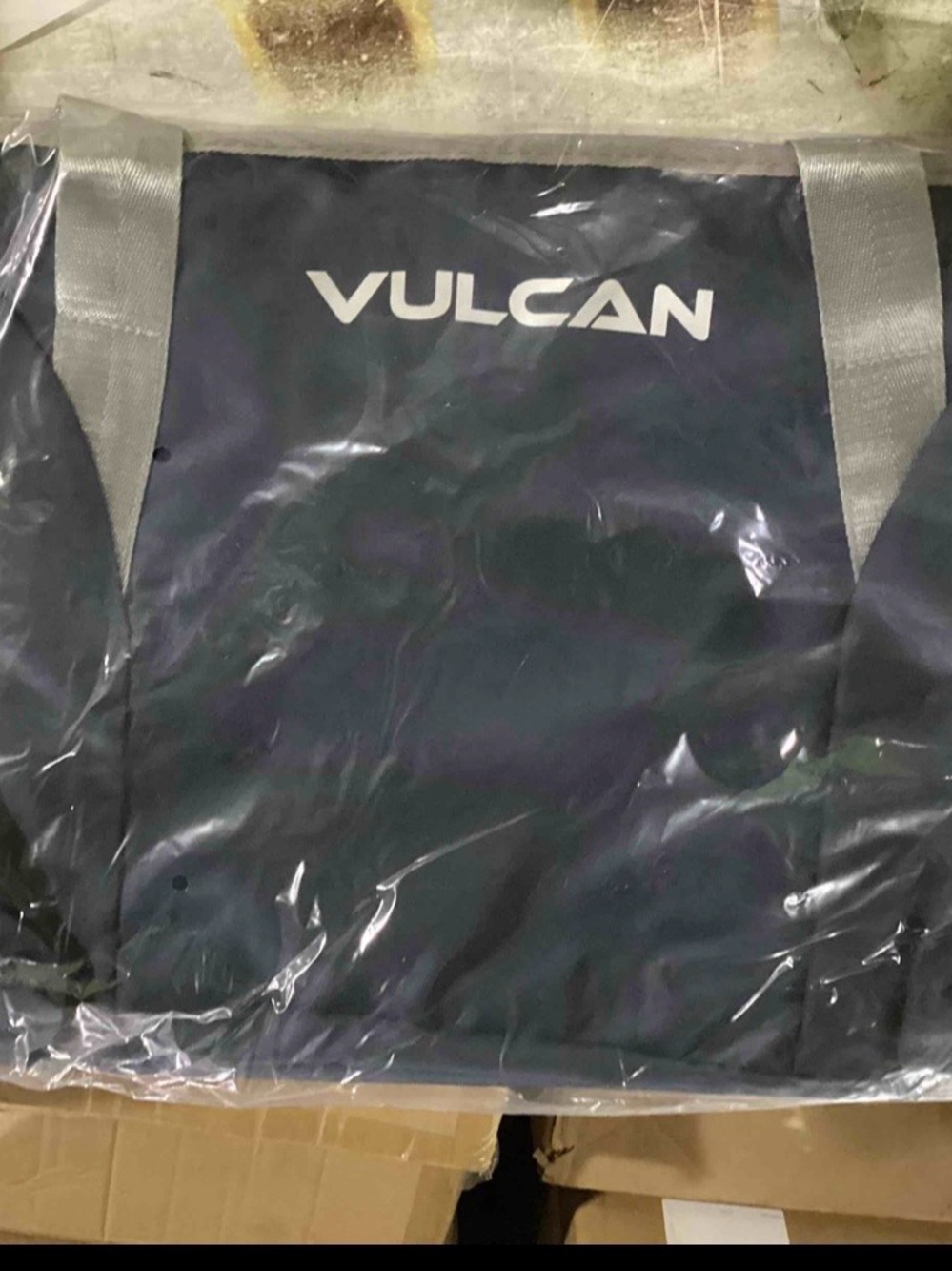 Vulcan pickleball bag tennis bag gym bag Navy Tote Bag with Gray Straps NEW